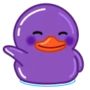 Sticker from the "Purple Duck" sticker pack