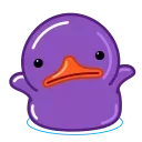 Telegram sticker pack "Purple Duck"