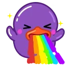 Sticker from the "Purple Duck" sticker pack