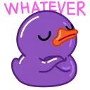 Sticker from the "Purple Duck" sticker pack