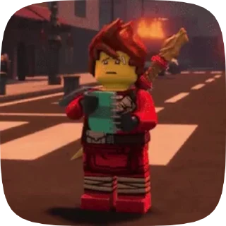 Sticker from the "Lego Ninjago" sticker pack