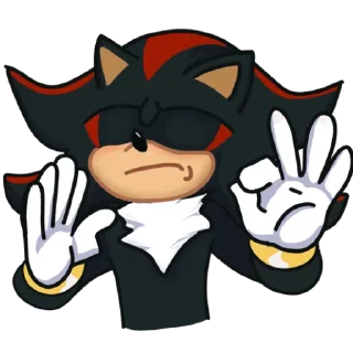 Telegram sticker pack "Shadow the Hedgehog"