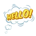 Sticker from the "Animated Text" sticker pack