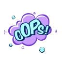 Sticker from the "Animated Text" sticker pack