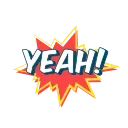 Sticker from the "Animated Text" sticker pack