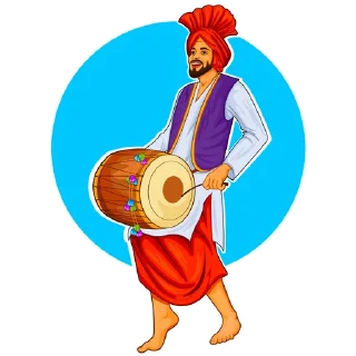 Telegram sticker pack "Bhangra ਭੰਗੜਾ"