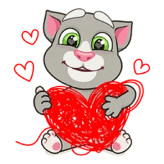 Telegram sticker pack "Talking Tom"