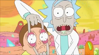 Стикер из набора "Rick & Morty"