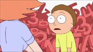 Sticker from the "Rick & Morty" sticker pack