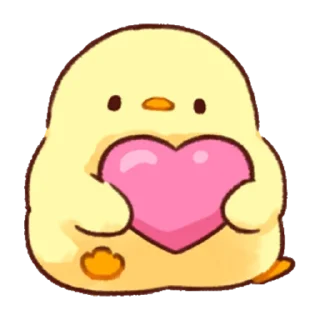 Telegram sticker pack "Soft and Cute Chicks Love"