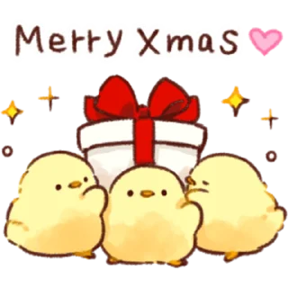 Telegram sticker pack "Soft and Cute Chicks Winter"