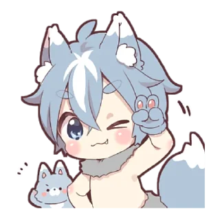 Telegram sticker pack "Волк–кун"