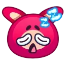 Sticker from the "Rabbit Emoji" sticker pack