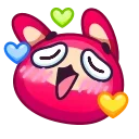 Sticker from the "Rabbit Emoji" sticker pack