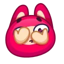 Sticker from the "Rabbit Emoji" sticker pack