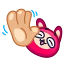 Sticker from the "Rabbit Emoji" sticker pack