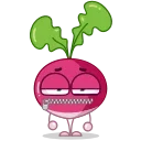 Sticker from the "Radical Radish" sticker pack