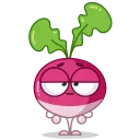 Sticker from the "Radical Radish" sticker pack