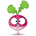 Sticker from the "Radical Radish" sticker pack