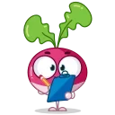 Sticker from the "Radical Radish" sticker pack