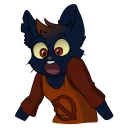 Telegram sticker pack "Mae Borowski from Night in the Woods by SiD'ni"