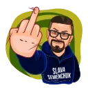 Sticker from the "SEMENCHUK" sticker pack