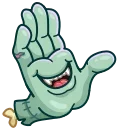 Telegram sticker pack "Zombie Hand"