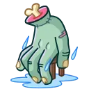 Sticker from the "Zombie Hand" sticker pack