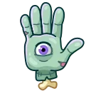 Sticker from the "Zombie Hand" sticker pack