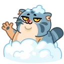 Sticker from the "Snow Manul" sticker pack