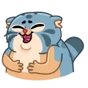 Sticker from the "Snow Manul" sticker pack