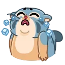 Sticker from the "Snow Manul" sticker pack