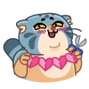 Sticker from the "Snow Manul" sticker pack