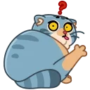 Sticker from the "Snow Manul" sticker pack