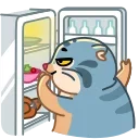 Sticker from the "Snow Manul" sticker pack