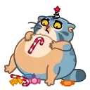 Sticker from the "Snow Manul" sticker pack