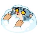 Sticker from the "Snow Manul" sticker pack