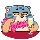 Sticker from the "Snow Manul" sticker pack