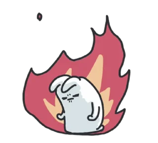 Sticker from the "Bunny" sticker pack