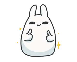 Sticker from the "Bunny" sticker pack