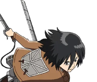 Sticker from the "Attack on Titan (Animated)" sticker pack