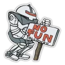 Telegram sticker pack "No Fun Allowed"