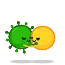 Sticker from the "Coronavirus Animated" sticker pack