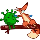 Sticker from the "Coronavirus Animated" sticker pack