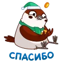 Sticker from the "Новогодний Чирик" sticker pack