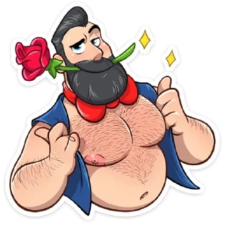 Telegram sticker pack "Тёмный Валентин"