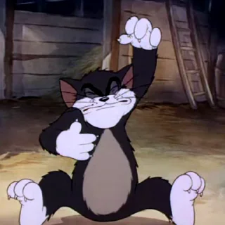 Стикер из набора "Tom & Jerry"