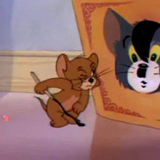 Стикер из набора "Tom & Jerry"