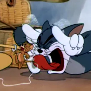 Стикер из набора "Tom & Jerry"