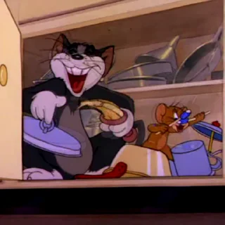 Стикер из набора "Tom & Jerry"